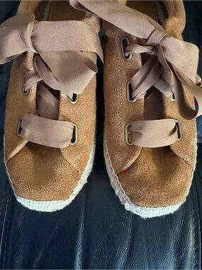 UGG Brianna Suede Espadrille-Style Sneakers